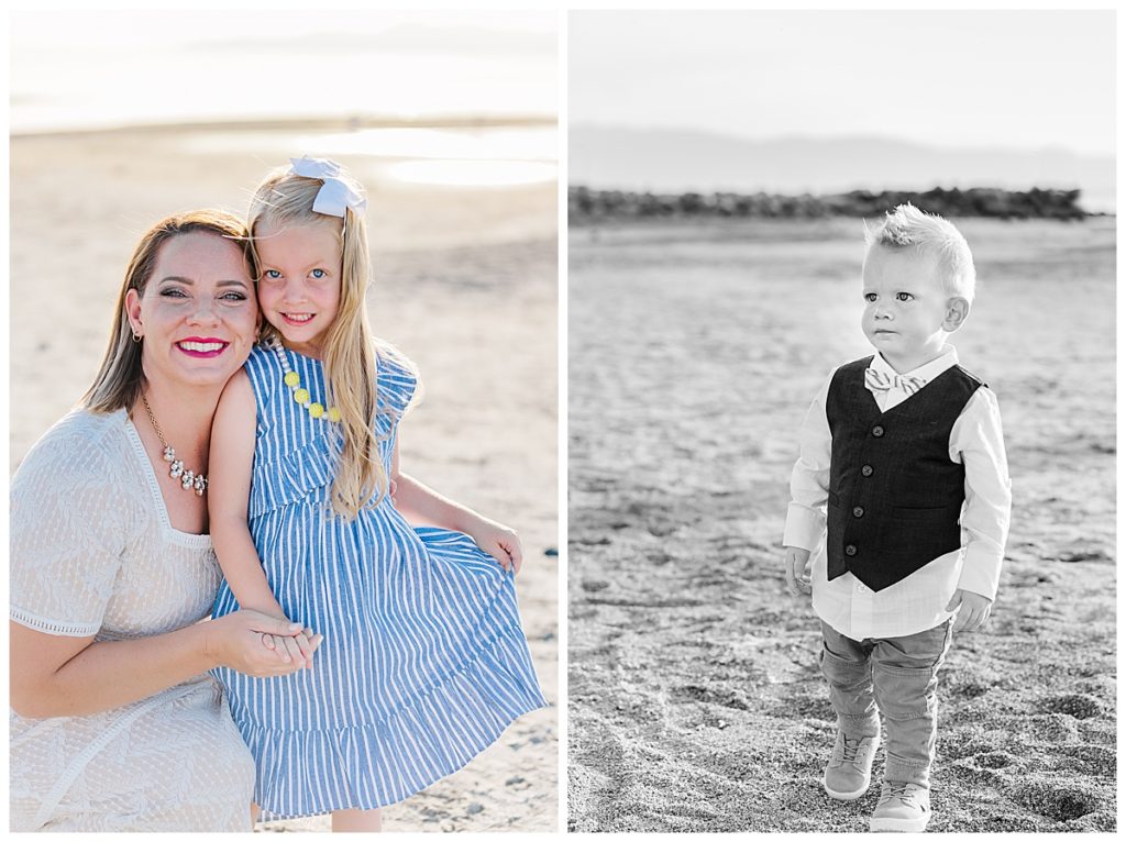 Great Salt Lake Mom and Kids